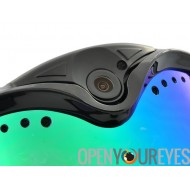 Les lunettes de ski pro Filtres UV - antireflet - haute visibilité - Grand Sceau + HD 720p caméscope microphone intégrés