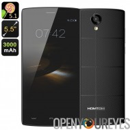 HOMTOM HT7 Quad Core Smartphone - 720p de 5,5 pouces, Android 5.1, Quad Core CPU, Smart suite, double SIM (noir)