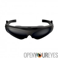 Vidéo Portable 3D Glasses - 98 pouces écran virtuel, IOS + Android téléphone appui MHL, 3D/2D interrupteur, prise en charge 108