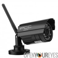 Sans fil caméra IP de 720p - 24 IR LED vision nocturne, anti-IR, détection de mouvement, Support pour téléphones mobiles