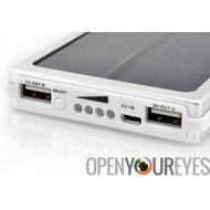 Solar Power Bank - 10000mAh, 2 X USB OUT