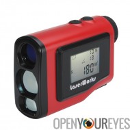 Golf de 1000 Pro Laser télémètre - portée 1000m, écran LCD de 1,8 pouces, goniomètre, mât Lock, Mode, résistant aux intempéries