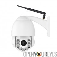 PTZ caméra dôme extérieure IP « Arch Dome II » - 960p, 4 x Zoom optique, Vision de nuit de 60m, Plug-And-Play