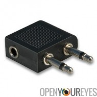 Adaptateur Audio 3.5mm F à 2 x 3,5 mm M