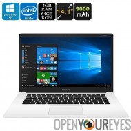 CHUWI LapBook de 14,1 pouces pour ordinateur portable - Windows 10 Home, le processeur Intel Apollo Lake, 4Go RAM DDR3L, FHD 14