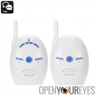 Babyphone Audio - Support de Communication sans fil, à double voies 2,4 GHz, de sensible microphone et de haut-parleurs, Plug-A
