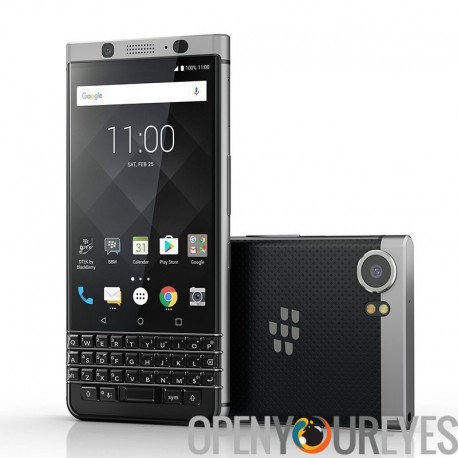 Téléphone blackBerry doussou - Android 7.0, clavier Qwerty, 4Go de RAM, sécurité Featuers, 4G, 3505mAh batterie (argent)