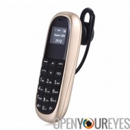 Mini téléphone portable KK1 - Bluetooth, quadri-bande GSM, batterie 330mAh, pleine Numpad, 0,66 pouces (or)