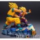 DRAGON BALL Z PROOVY STATUE PRÉ-PEINTÉE - SON GOKU ET SON GOHAN - VERSION KAMEHAMEHA