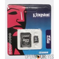 Kingston Micro Secure Haute Capacité SDHC 16 Gb Micro adaptateur numérique SD